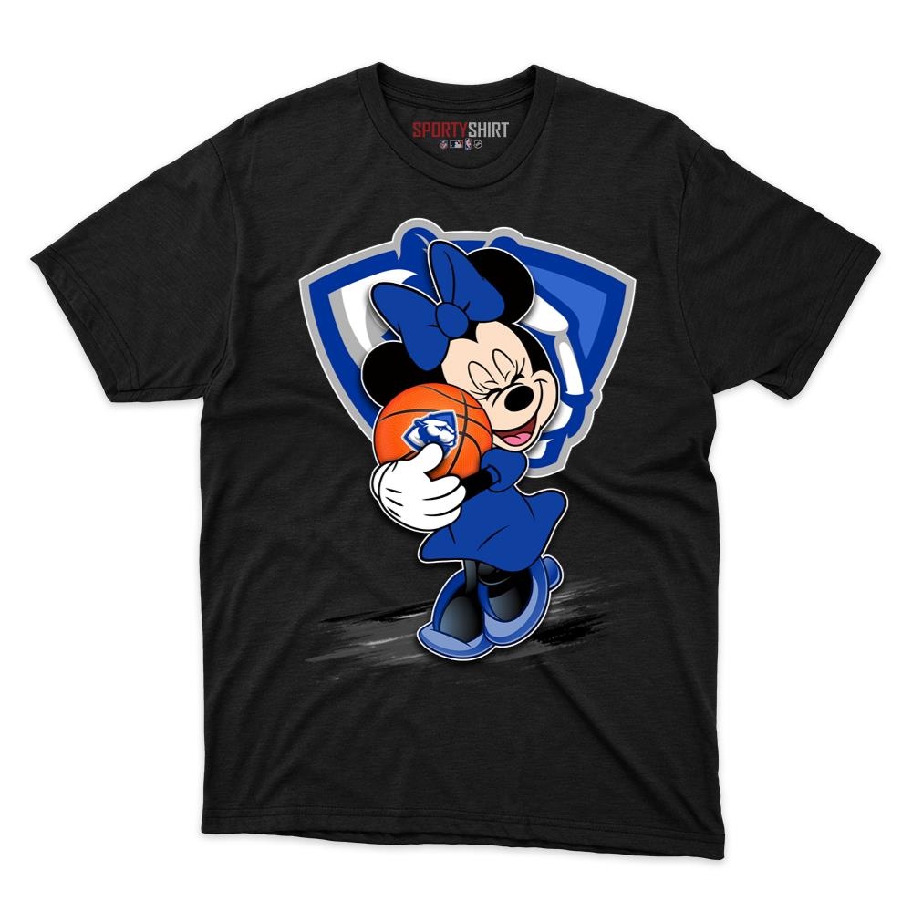 Eastern Illinois Panthers Minnie Mouse Unisex Cotton Tee, Disney Crossover Graphic Shirt, Game Day Fan Gift