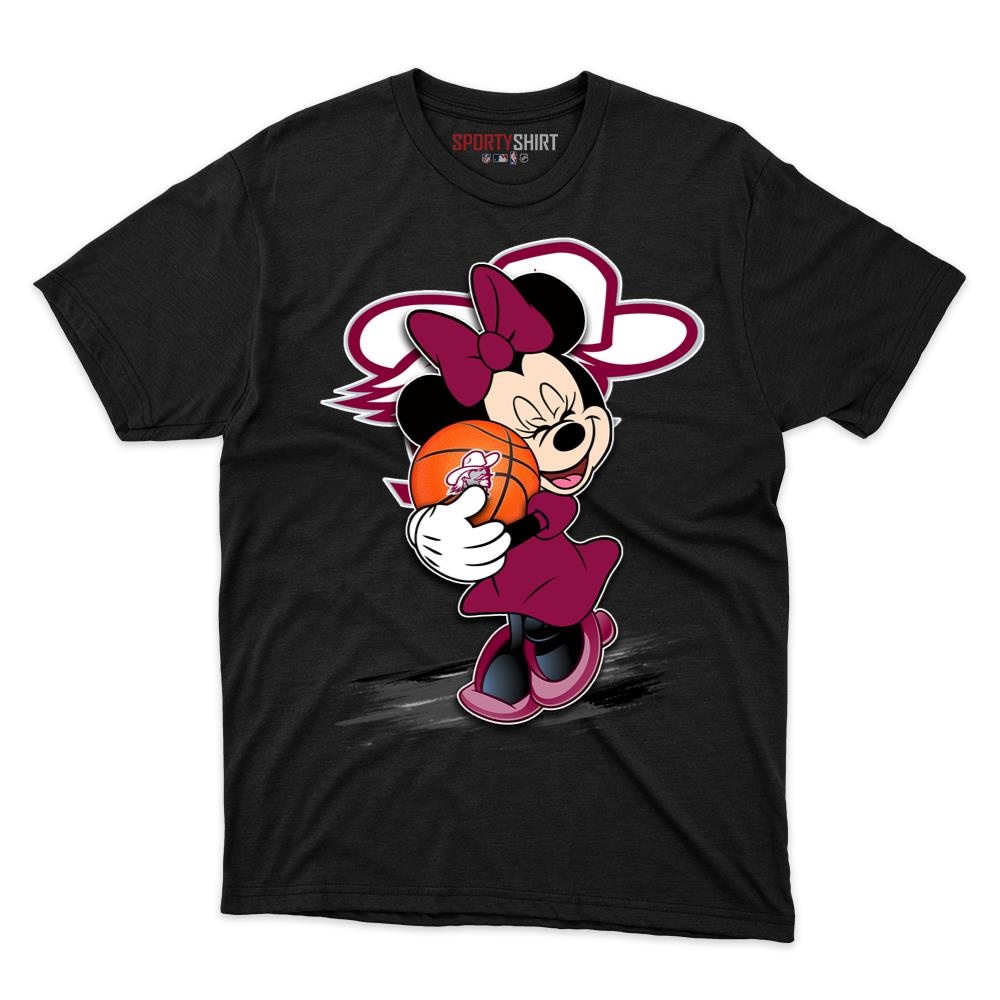 Eastern Kentucky Colonels Minnie Mouse Unisex Cotton Graphic Tee, Cute Disney Cartoon College Fan Game Day Gift Shirt