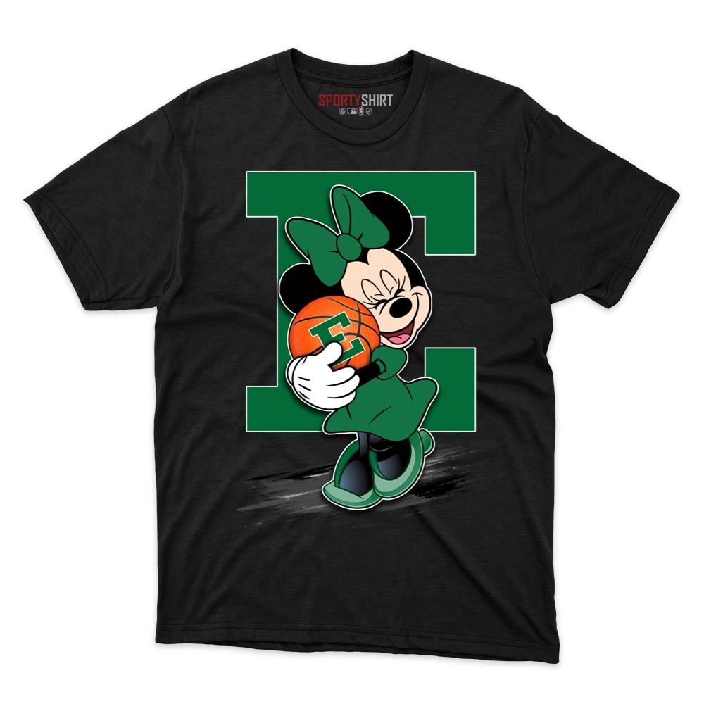 Eastern Michigan Eagles Minnie Mouse Unisex Cotton Graphic Tee, Cute Disney Cartoon College Game Day Gift Shirt