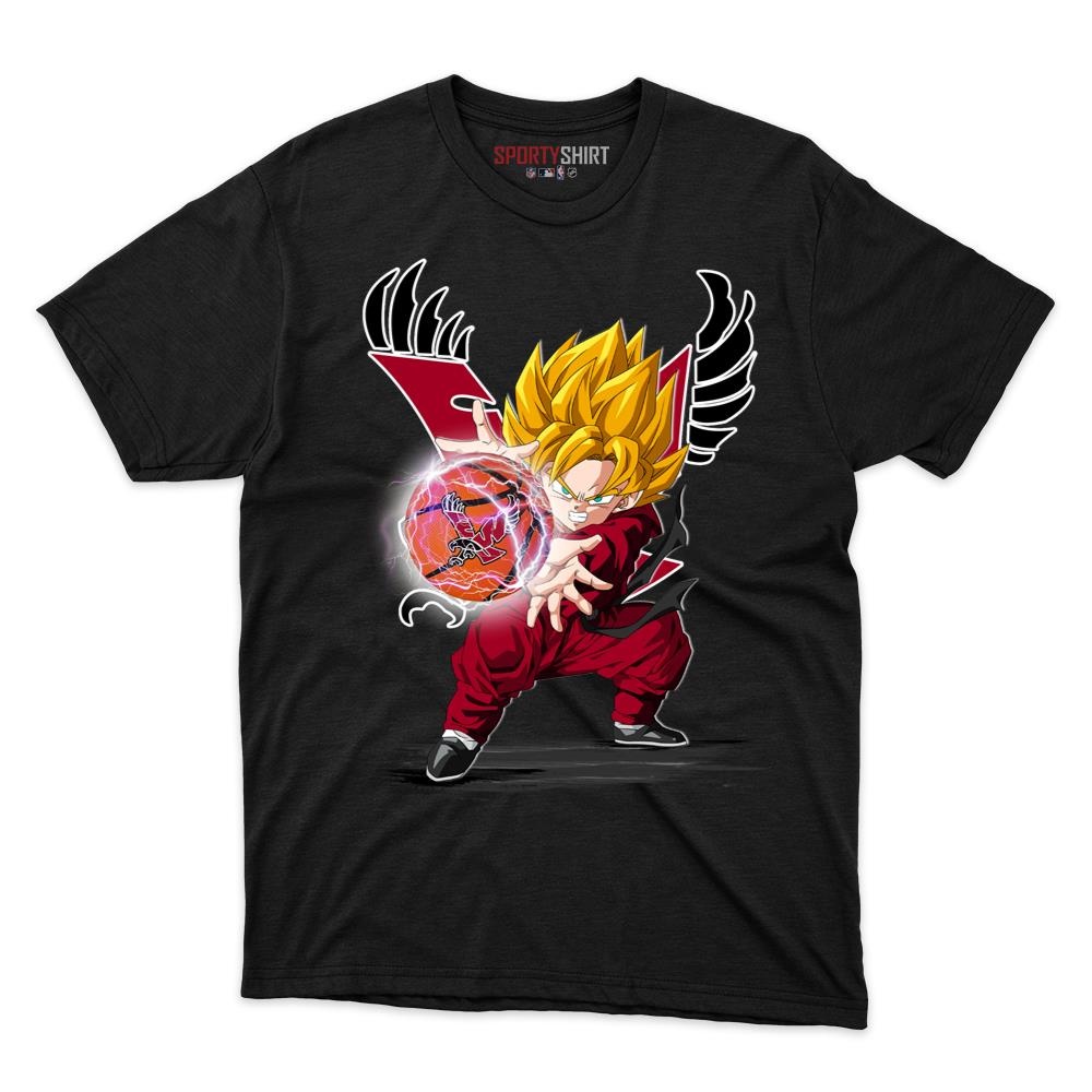 Eastern Washington Eagles Goku Dragon Ball Z Unisex Cotton Graphic Tee, Anime College Fan Game Day Shirt