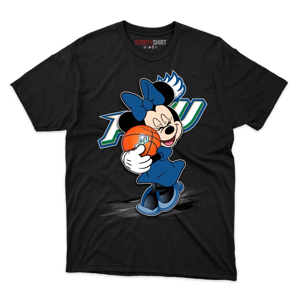 Florida Gulf Coast Eagles Minnie Mouse Unisex Cotton Graphic Tee, Cute Disney Cartoon College Game Day Gift Shirt