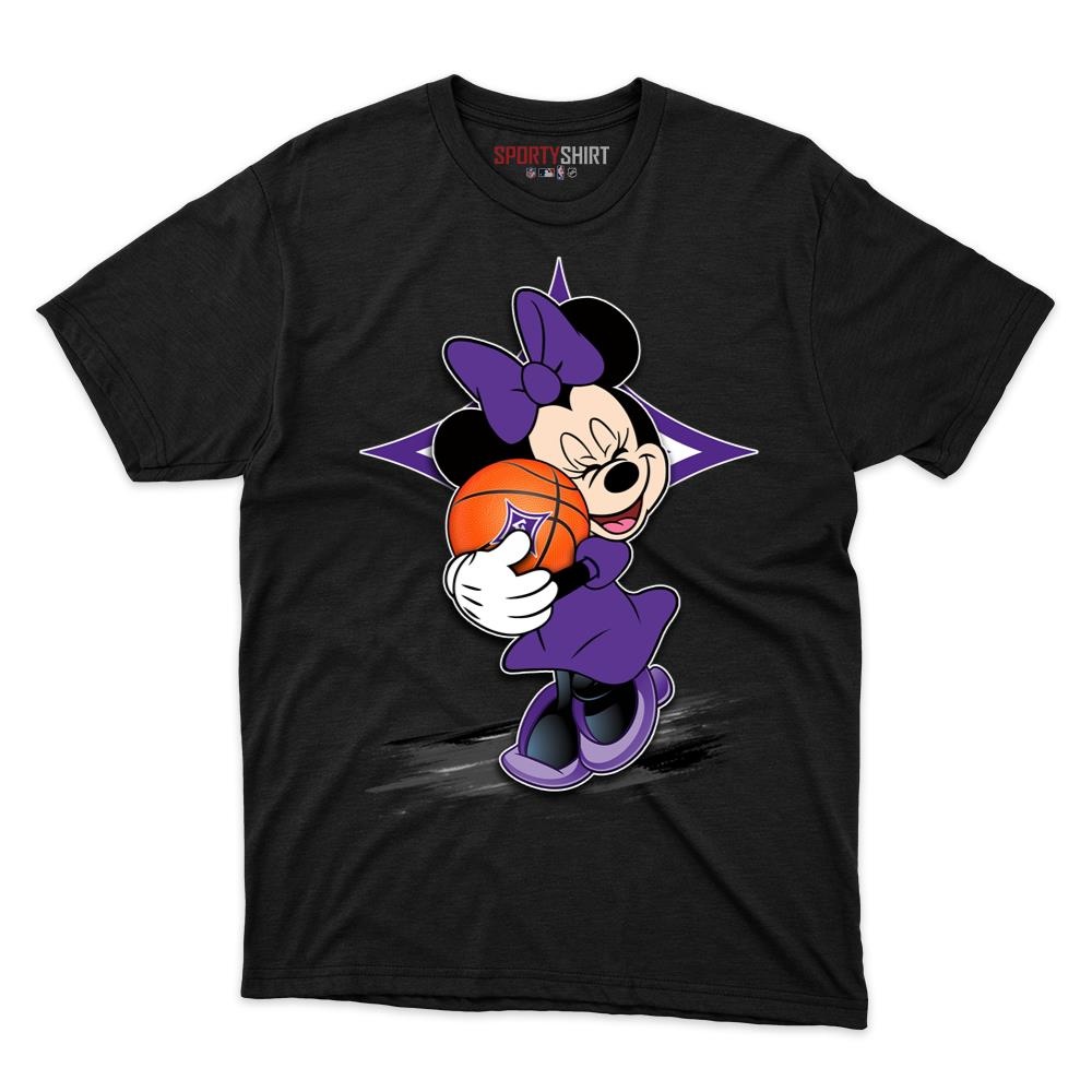 Furman Paladins Minnie Mouse Unisex Cotton Graphic Tee, Disney Cartoon Crossover Shirt, Game Day Gift