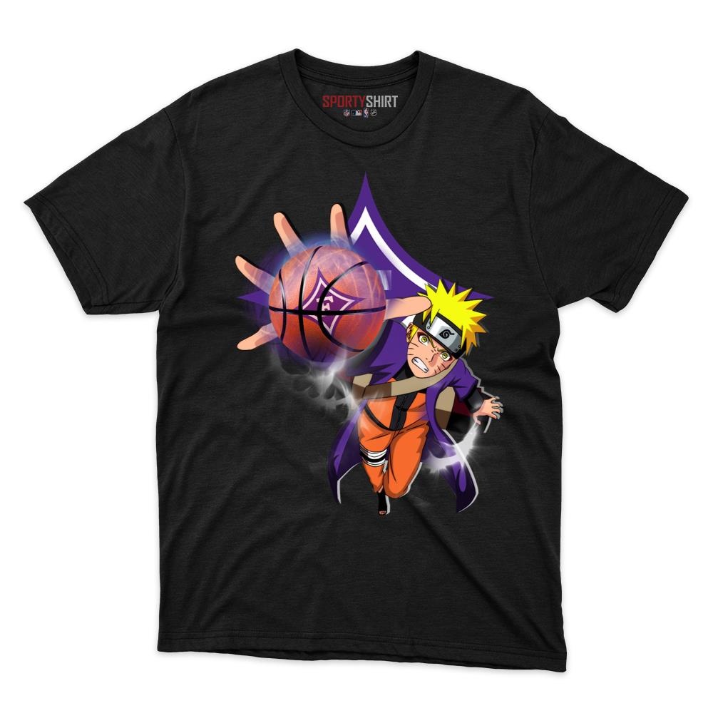 Furman Paladins Naruto Shinobi Unisex Cotton Graphic Tee, Hidden Leaf Ninja Crossover Shirt, Game Day