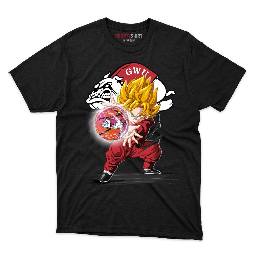 Gardner-Webb Runnin' Bulldogs Goku Dragon Ball Z Unisex Cotton Graphic Tee, Super Saiyan Anime Shirt