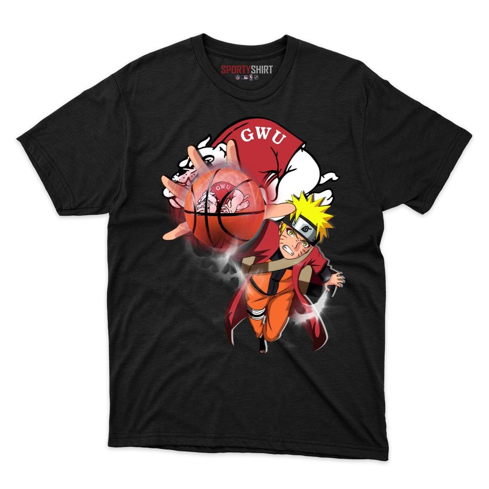 Gardner-Webb Runnin' Bulldogs Naruto Ninja Unisex Cotton Graphic Tee, Hidden Leaf Anime Crossover Shirt