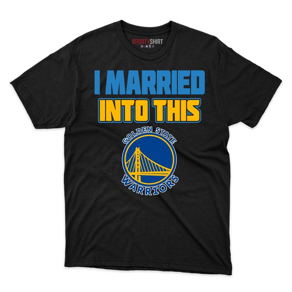 Golden State Warriors I Married Into This Unisex Cotton Graphic Tee, Funny Game Day Shirt, Gift for In-Laws