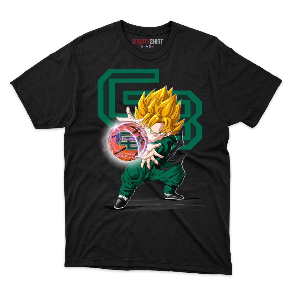 Green Bay Phoenix Goku Dragon Ball Z Unisex Cotton Graphic Tee, Super Saiyan Anime Crossover Shirt for Fans