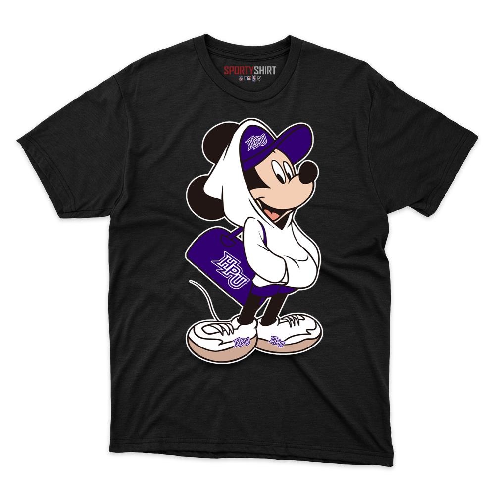 High Point Panthers Mickey Mouse Unisex Cotton Graphic Tee, Disney Cartoon Crossover Fan Game Day Shirt
