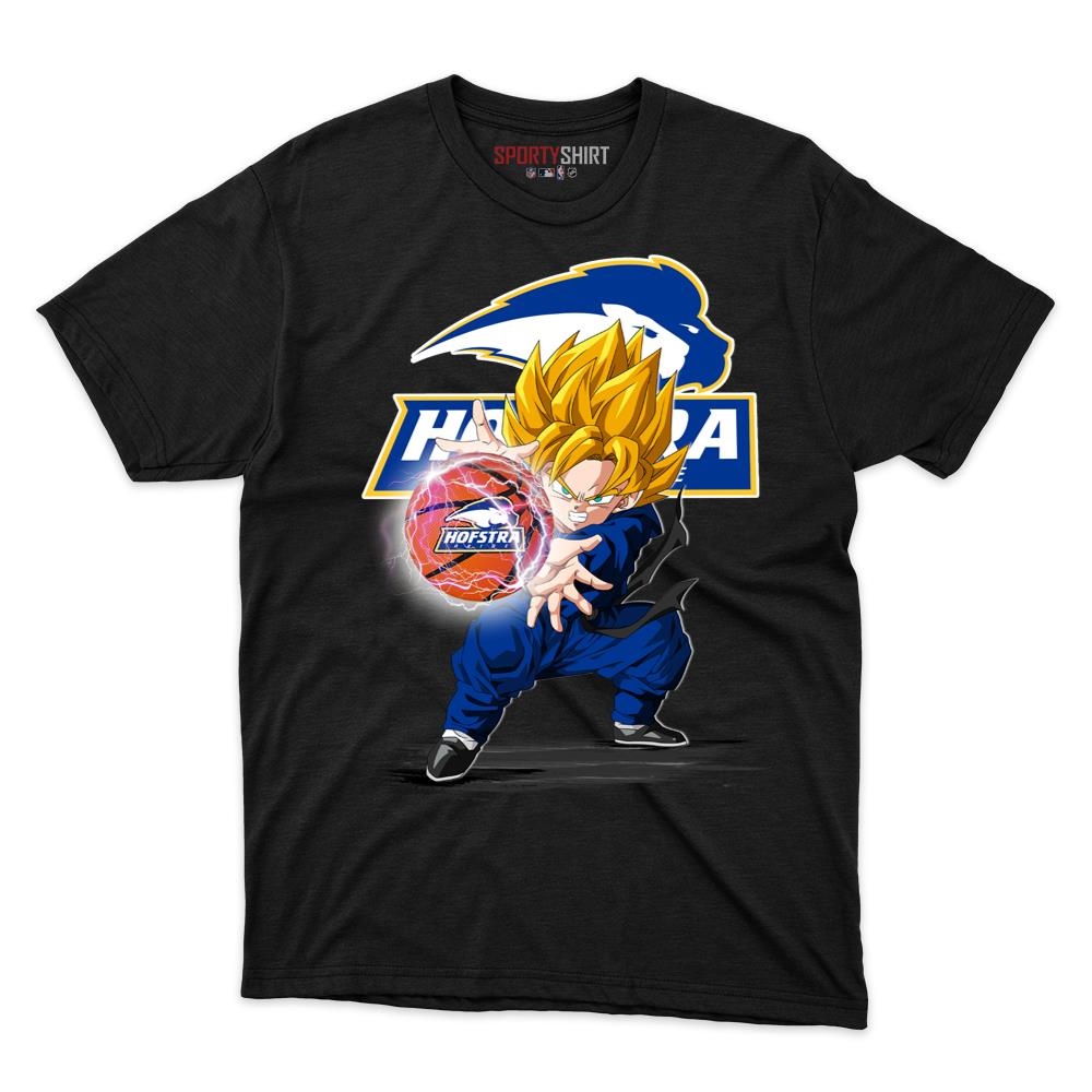 Hofstra Pride Goku Dragon Ball Z Unisex Cotton Graphic Tee, Anime Crossover Fan Game Day Shirt