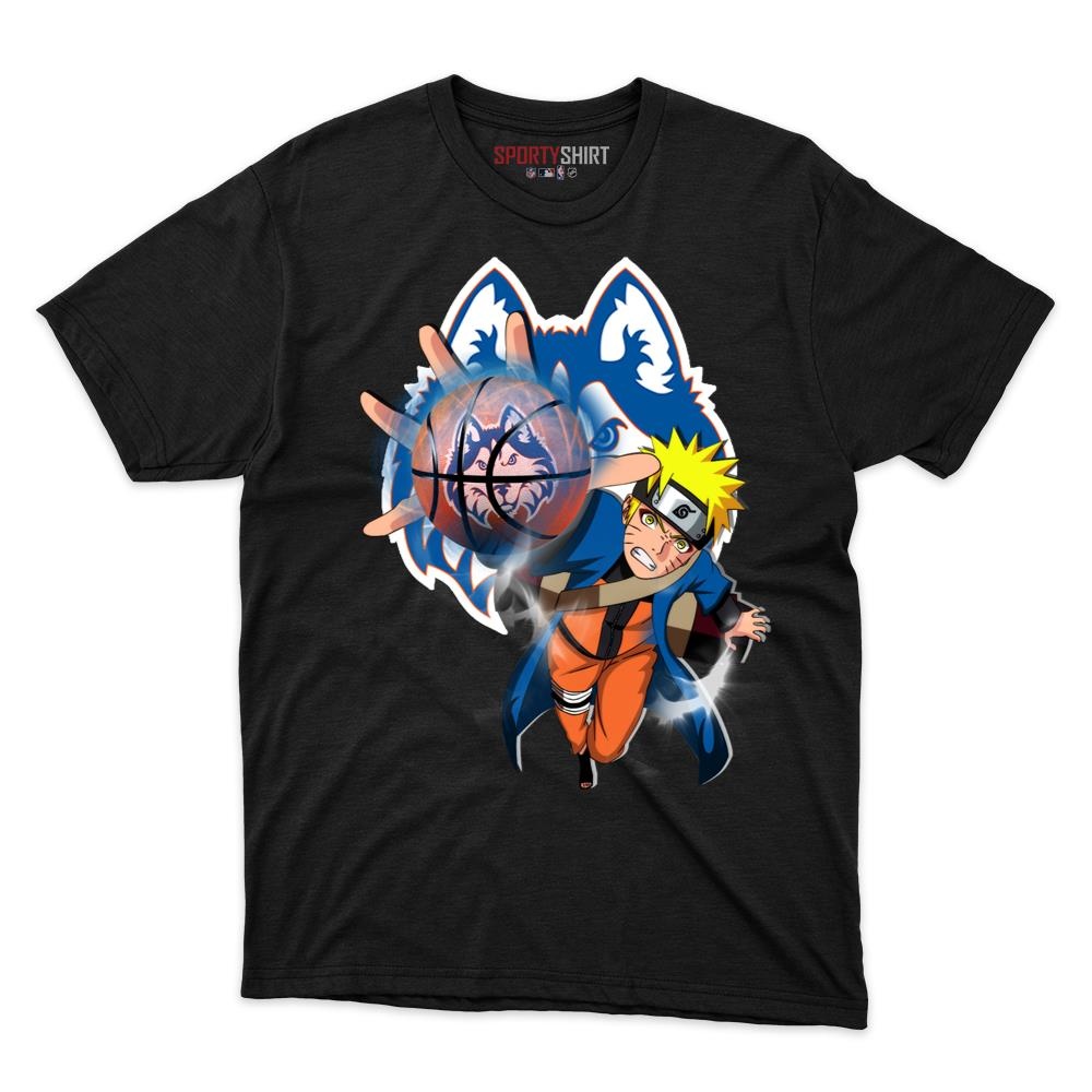 Houston Baptist Huskies Naruto Uzumaki Unisex Cotton Graphic Tee, Anime Ninja Fan Game Day Shirt