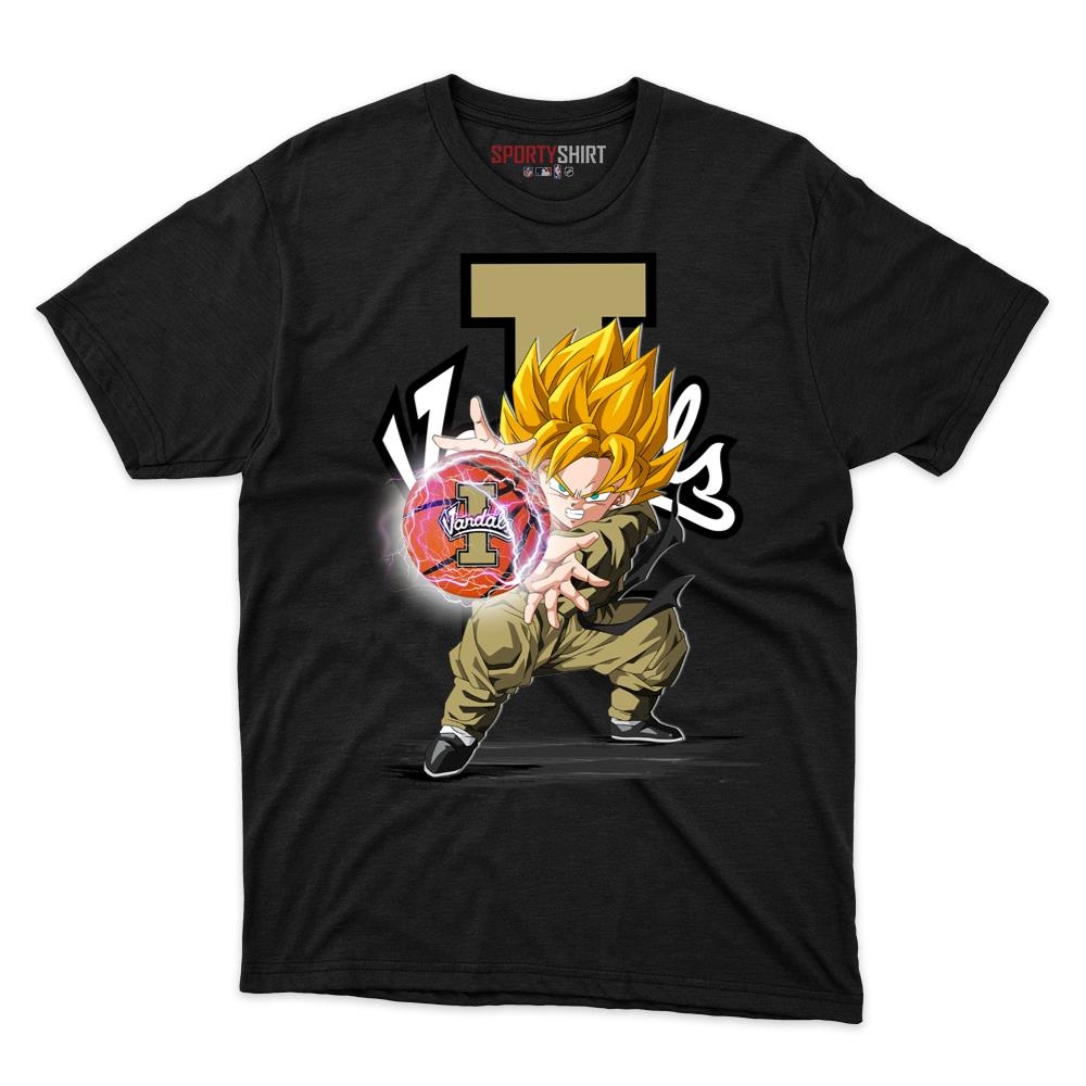 Idaho Vandals Goku Dragon Ball Z Unisex Cotton Graphic Tee, Anime Crossover Fan Game Day Shirt