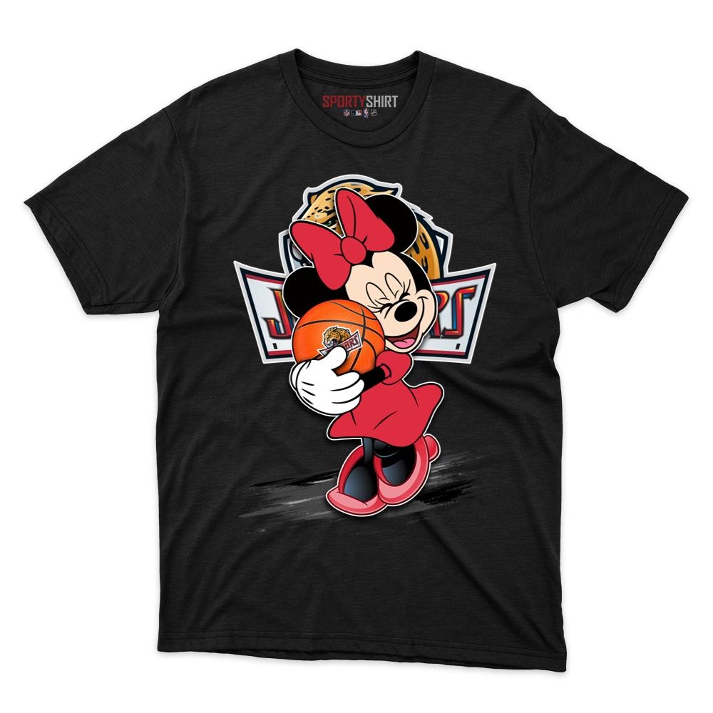 IUPUI Jaguars Minnie Mouse Unisex Cotton Graphic Tee, Disney Cartoon Crossover Fan Game Day Shirt