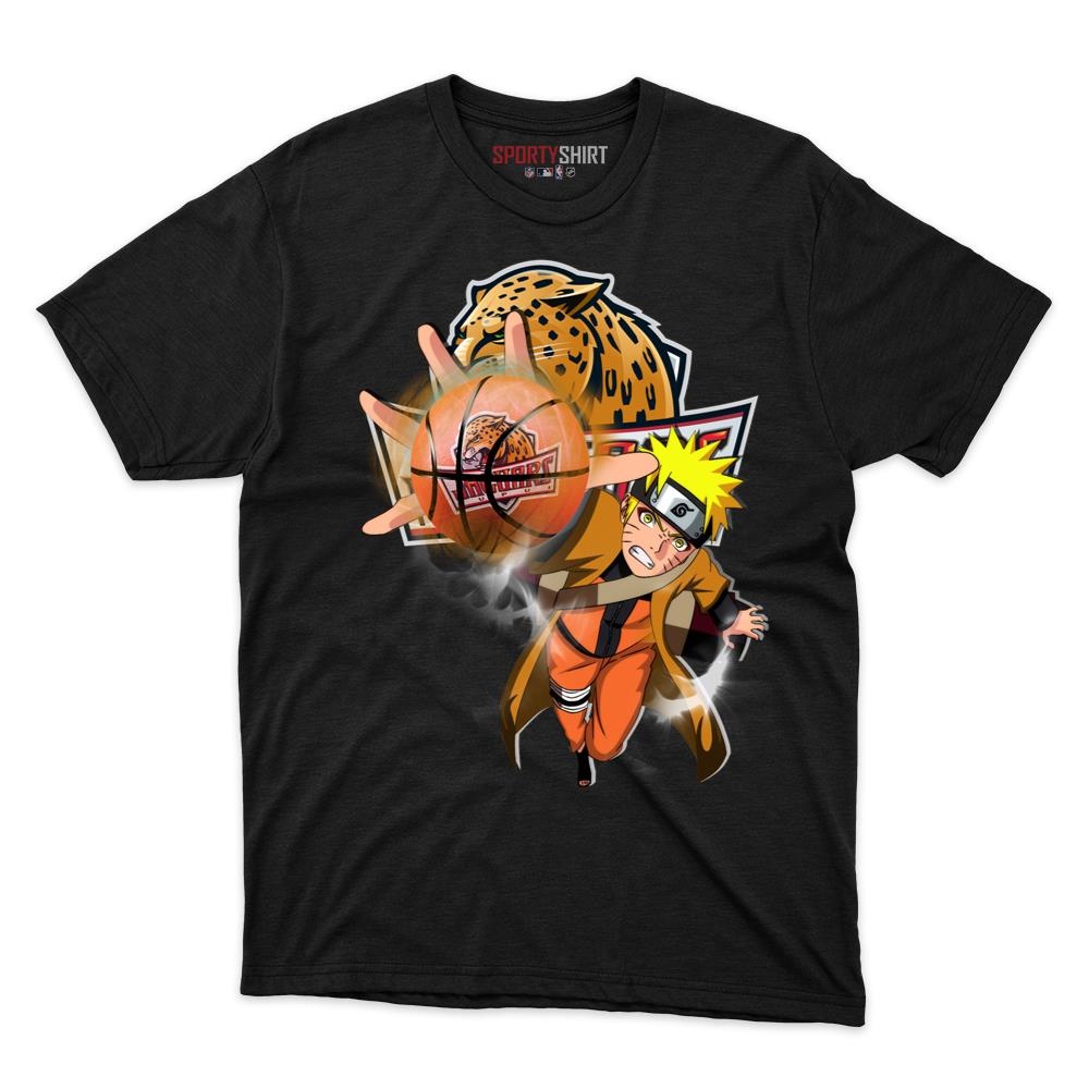 IUPUI Jaguars Naruto Uzumaki Unisex Cotton Graphic Tee, Anime Ninja Crossover Fan Game Day Shirt