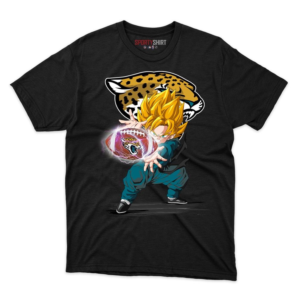 Jacksonville Jaguars Goku Dragon Ball Z Unisex Shirt, Anime Crossover Cotton Graphic Tee, Game Day Fan Gift