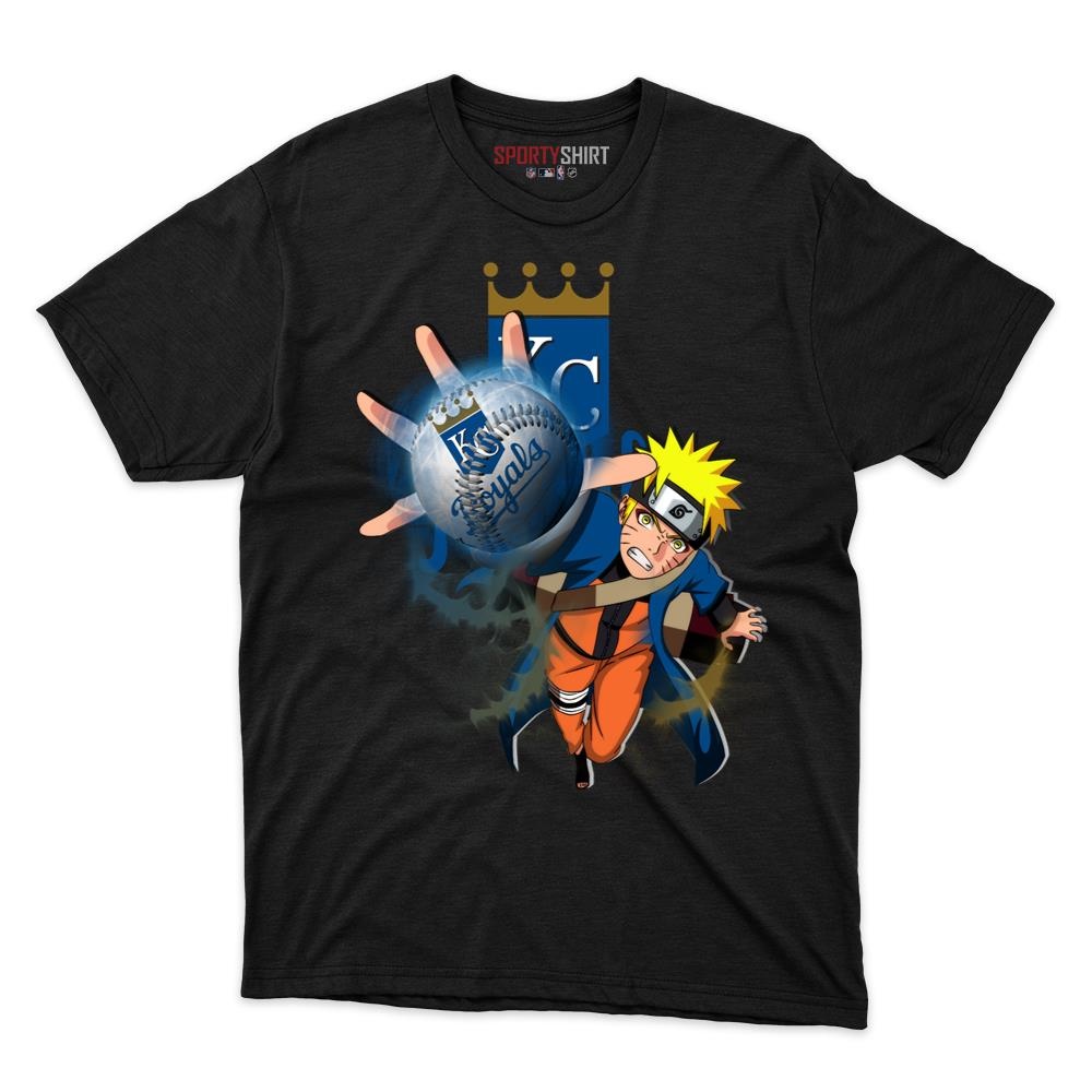 Kansas City Royals Naruto Uzumaki Ninja Unisex Shirt, Anime Crossover Cotton Graphic Tee, Game Day Fan Gift