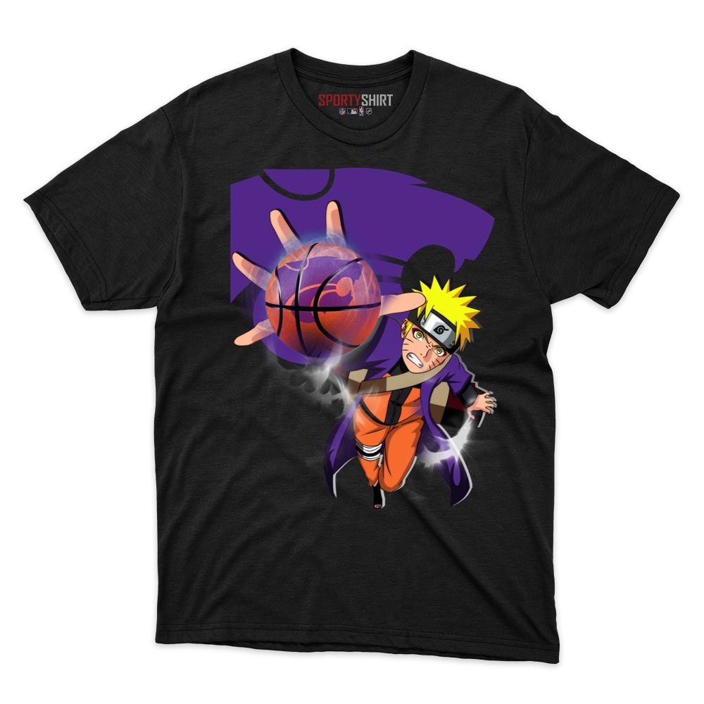 Kansas State Wildcats Naruto Uzumaki Ninja Unisex Shirt, Anime Crossover Cotton Graphic Tee, Game Day Fan Gift