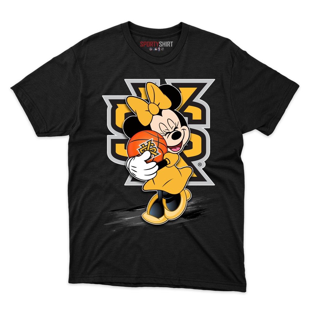 Kennesaw State Owls Minnie Mouse Unisex Shirt, Disney Cartoon Crossover Cotton Graphic Tee, Game Day Fan Gift