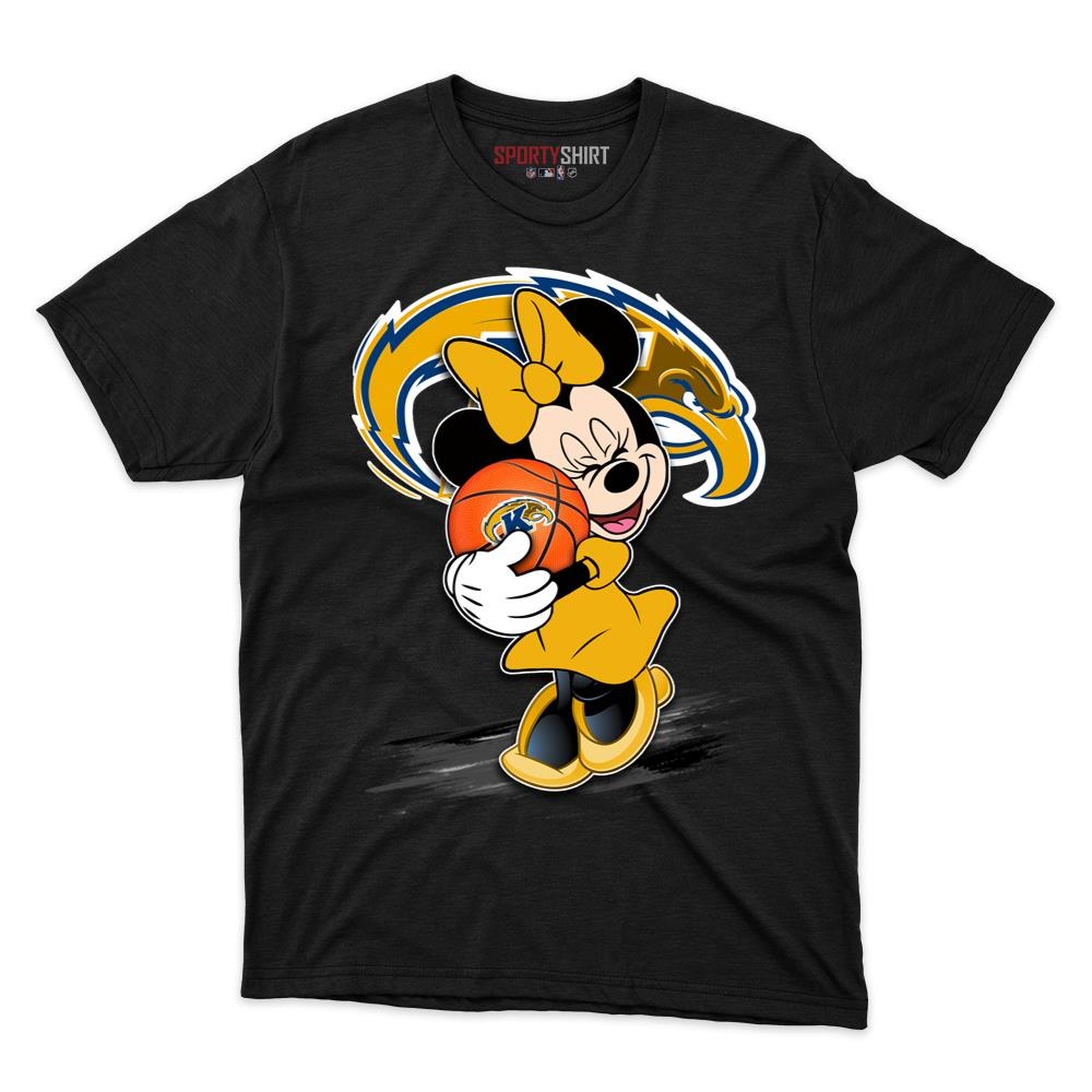 Kent State Golden Flashes Minnie Mouse Unisex Shirt, Disney Cartoon Crossover Cotton Tee, Game Day Fan Gift