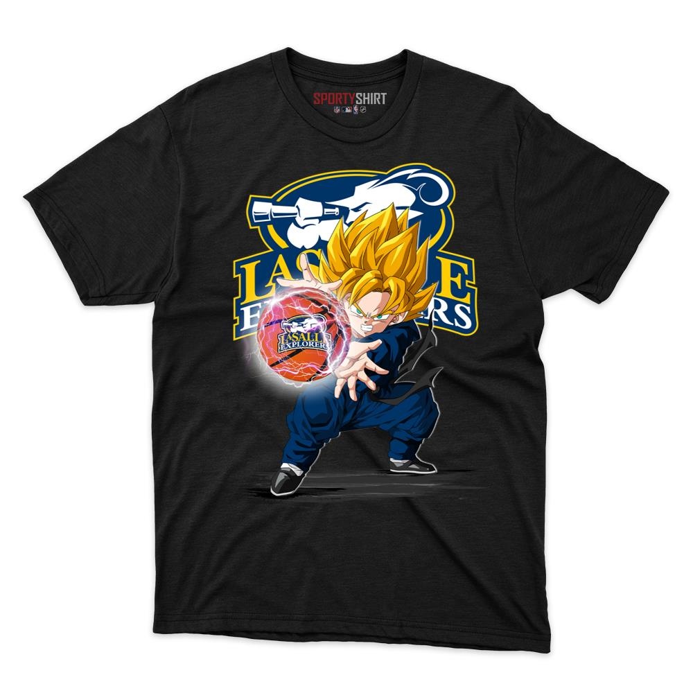 La Salle Explorers Goku Dragon Ball Z Unisex Shirt, Anime Crossover Cotton Graphic Tee, Game Day Fan Gift