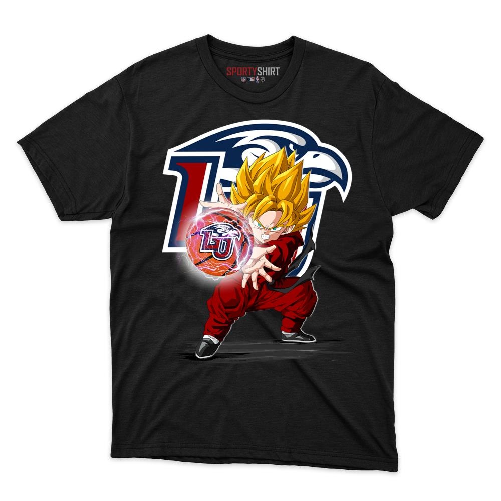 Liberty Flames Goku Dragon Ball Z Anime Unisex Cotton Graphic Tee, Fan Shirt for Game Day
