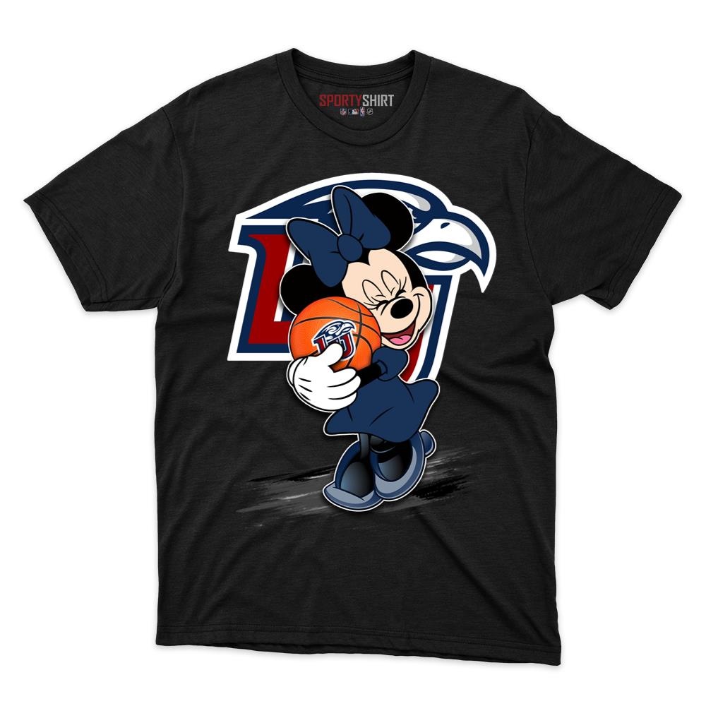 Liberty Flames Minnie Mouse Disney Cartoon Unisex Cotton Graphic Tee, Fan Shirt for Game Day