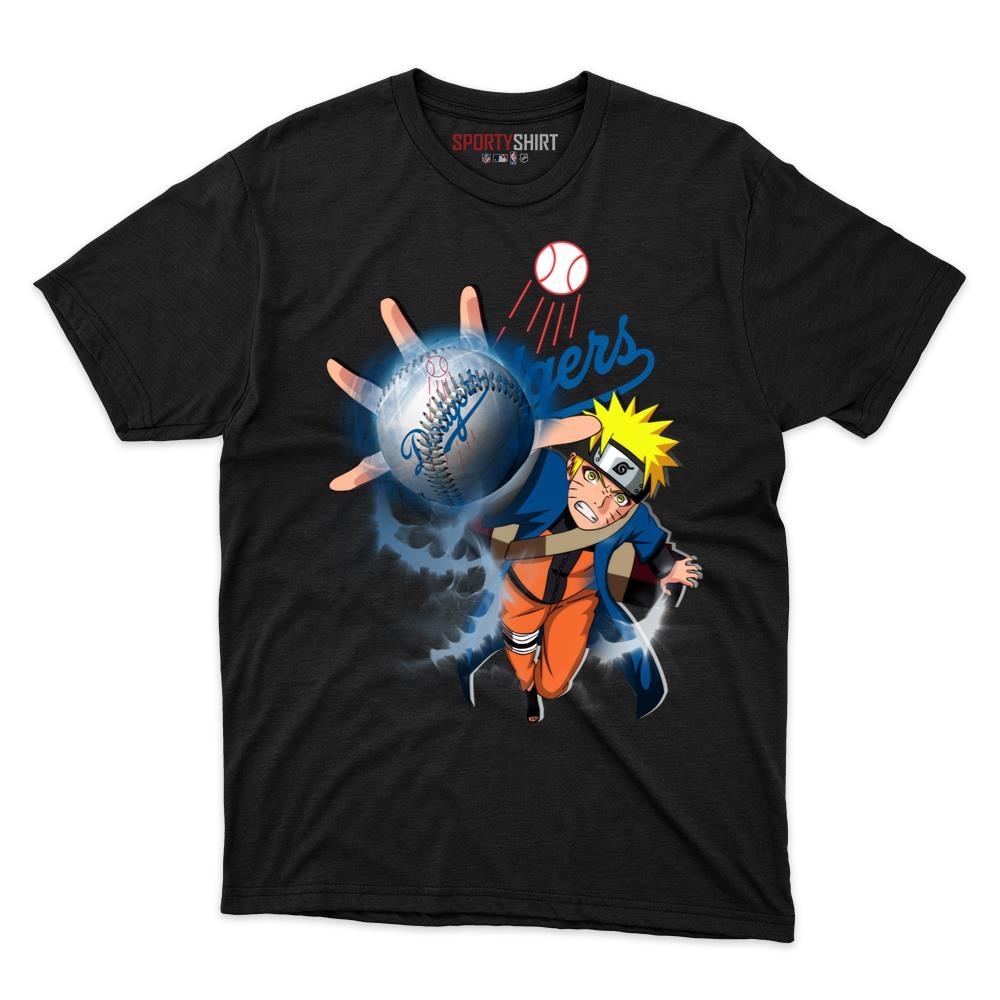 Los Angeles Dodgers Naruto Uzumaki Ninja Anime Unisex Cotton Graphic Tee, Fan Shirt for Game Day