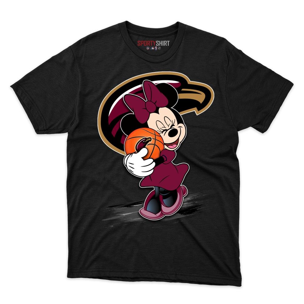Louisiana Monroe Warhawks Minnie Mouse Unisex Cotton Graphic Tee, Disney Cartoon Shirt, Game Day Fan Gift