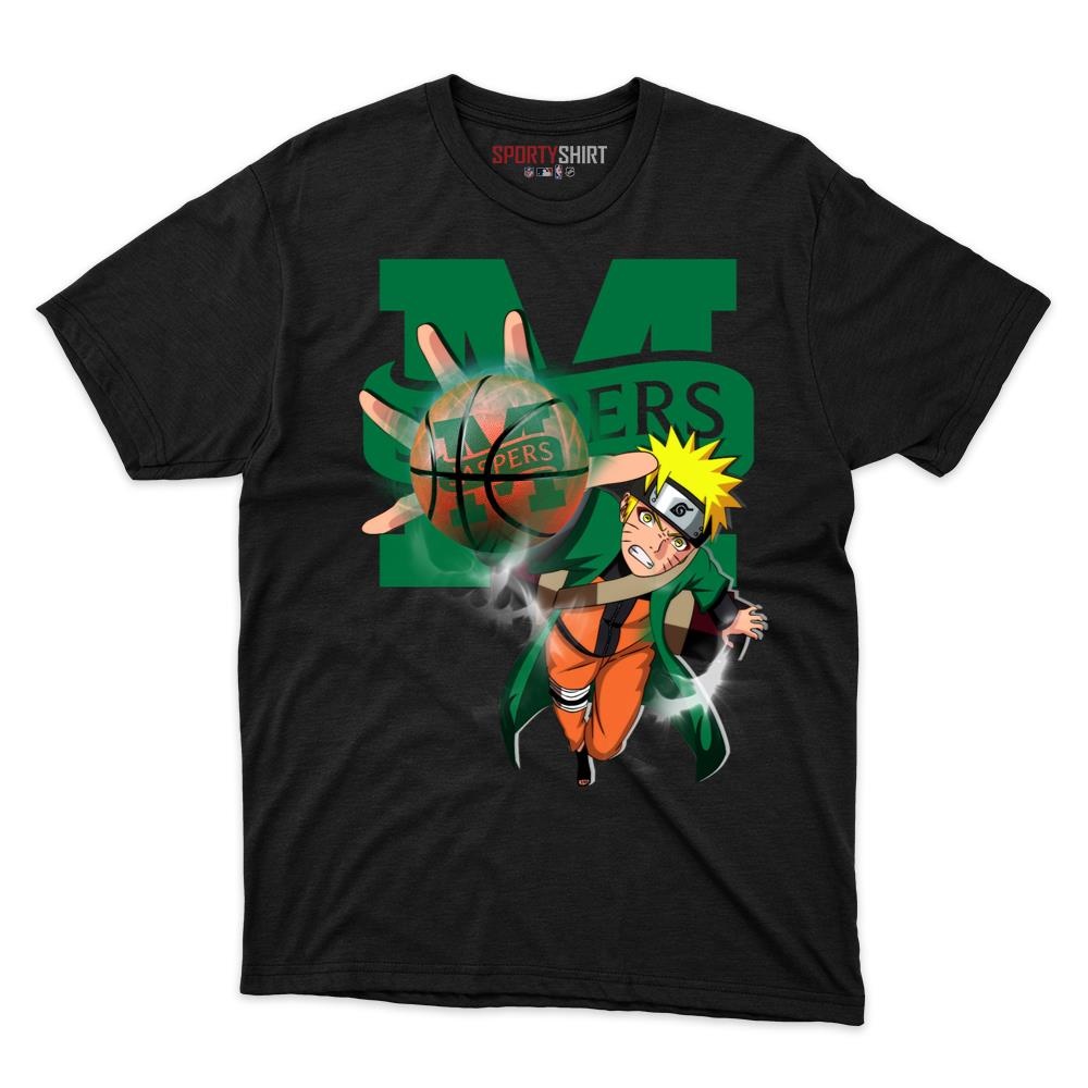 Manhattan Jaspers Naruto Unisex Cotton Graphic Tee, Anime Ninja Crossover Shirt for Game Day Fans