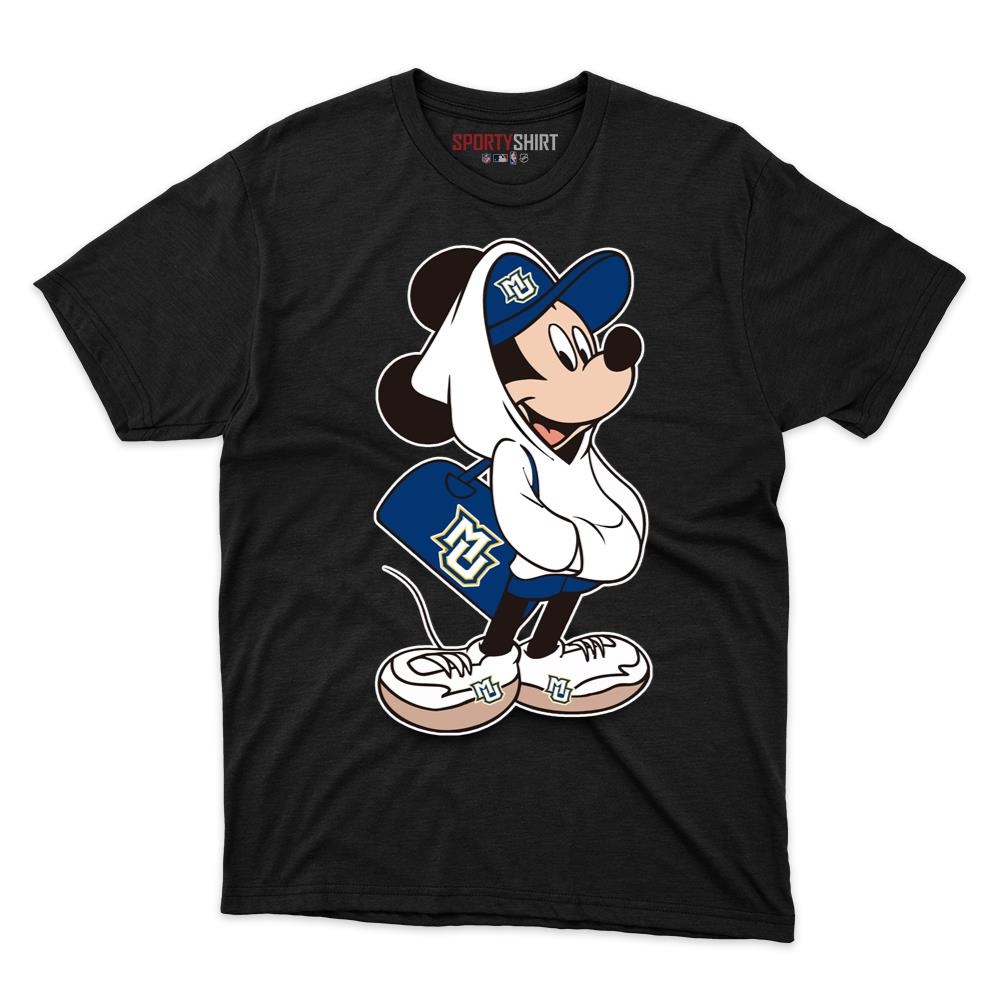 Marquette Golden Eagles Mickey Mouse Unisex Cotton Graphic Tee, Disney Cartoon Shirt, Game Day Gift