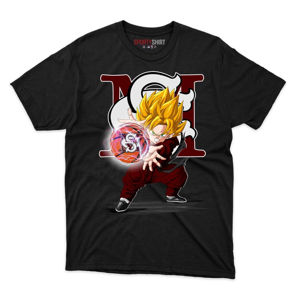 Maryland Eastern Shore Hawks Goku Dragon Ball Z Unisex Cotton Graphic Tee, Anime Shirt, Game Day Gift