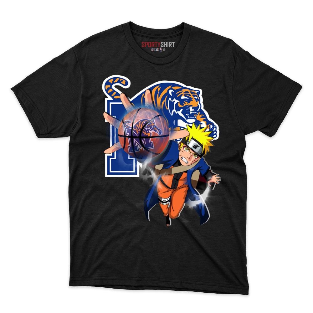 Memphis Tigers Naruto Hokage Shirt, Unisex Cotton Anime Ninja Graphic Tee, College Game Day Fan Gift