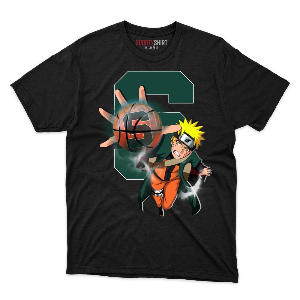 Michigan State Spartans Alternate Naruto Ninja Shirt, Unisex Cotton Anime Graphic Tee for College Fans