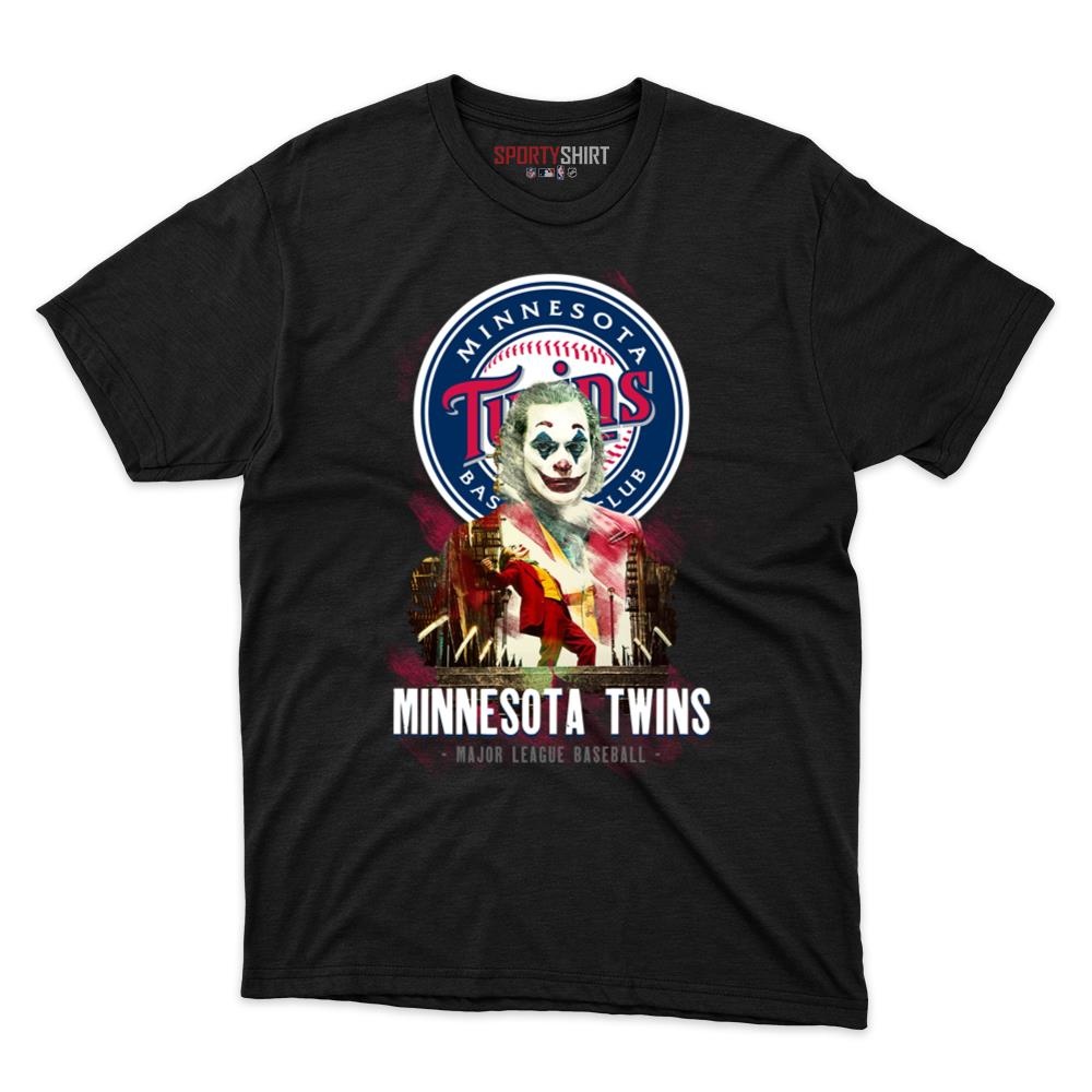 Minnesota Twins Put On A Happy Face Joker Unisex Cotton Tee, Funny Fan Graphic Shirt, Game Day Gift