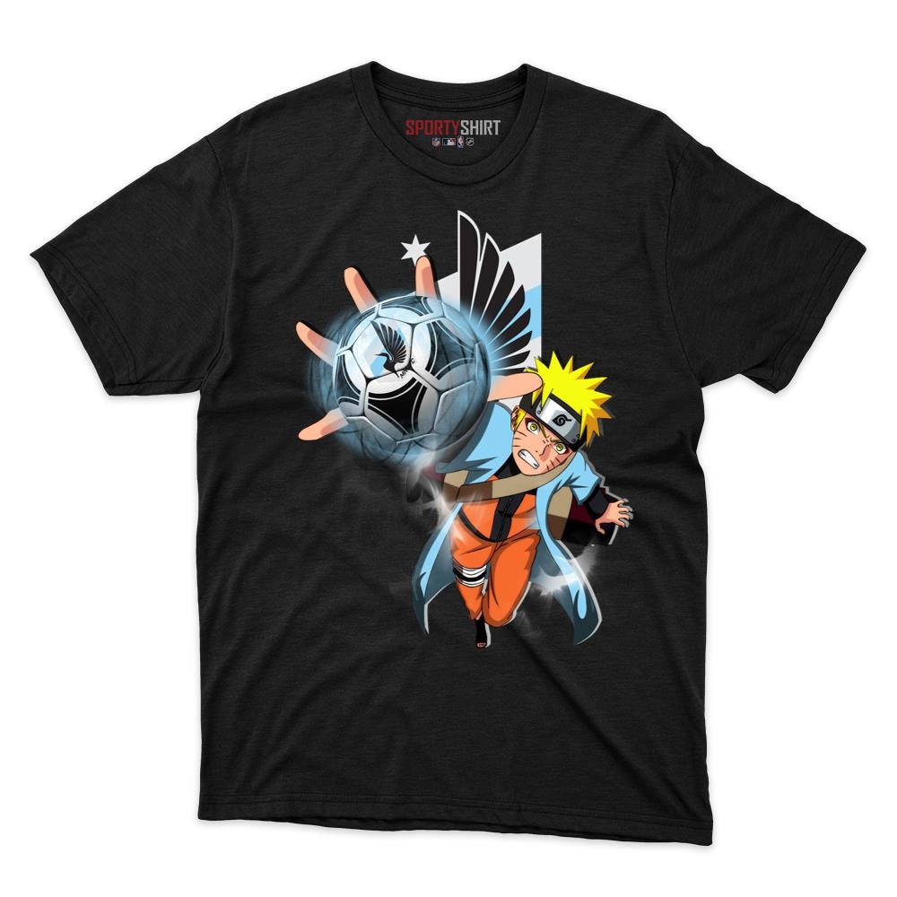 MLS Minnesota United FC Naruto Unisex Cotton Graphic Tee, Anime Ninja Shirt for Game Day Fans