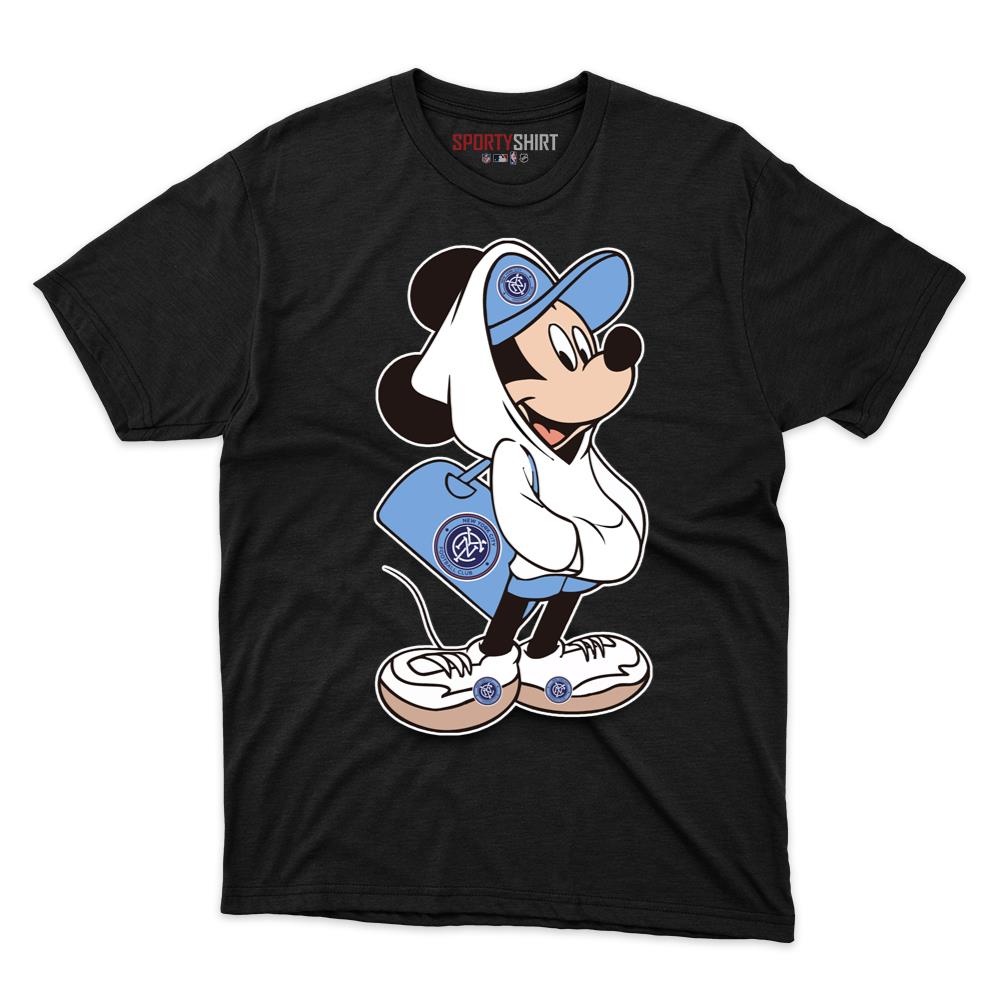MLS New York City FC Mickey Mouse Unisex Cotton Graphic Tee, Disney Cartoon Shirt, Game Day Fan Gift