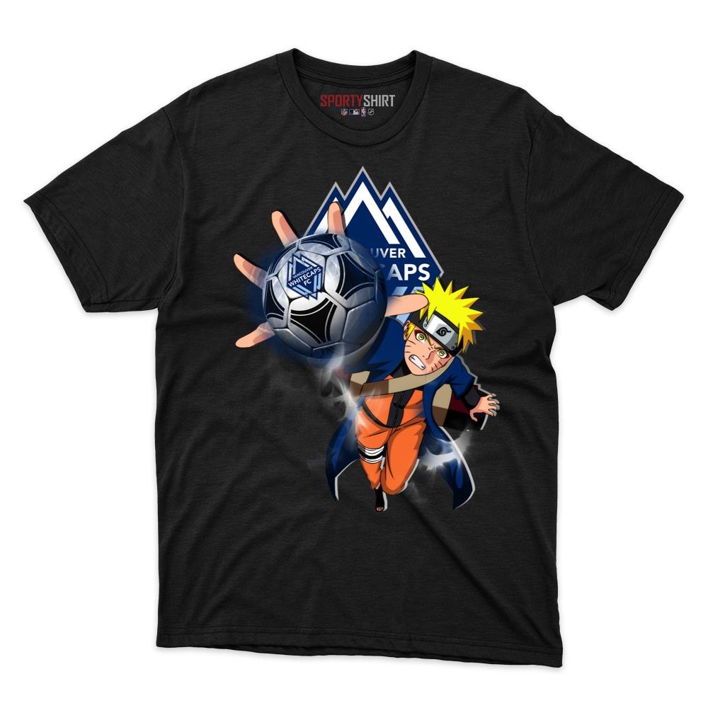 MLS Vancouver Whitecaps FC Naruto Unisex Cotton Graphic Tee, Anime Ninja Shirt for Game Day Fans