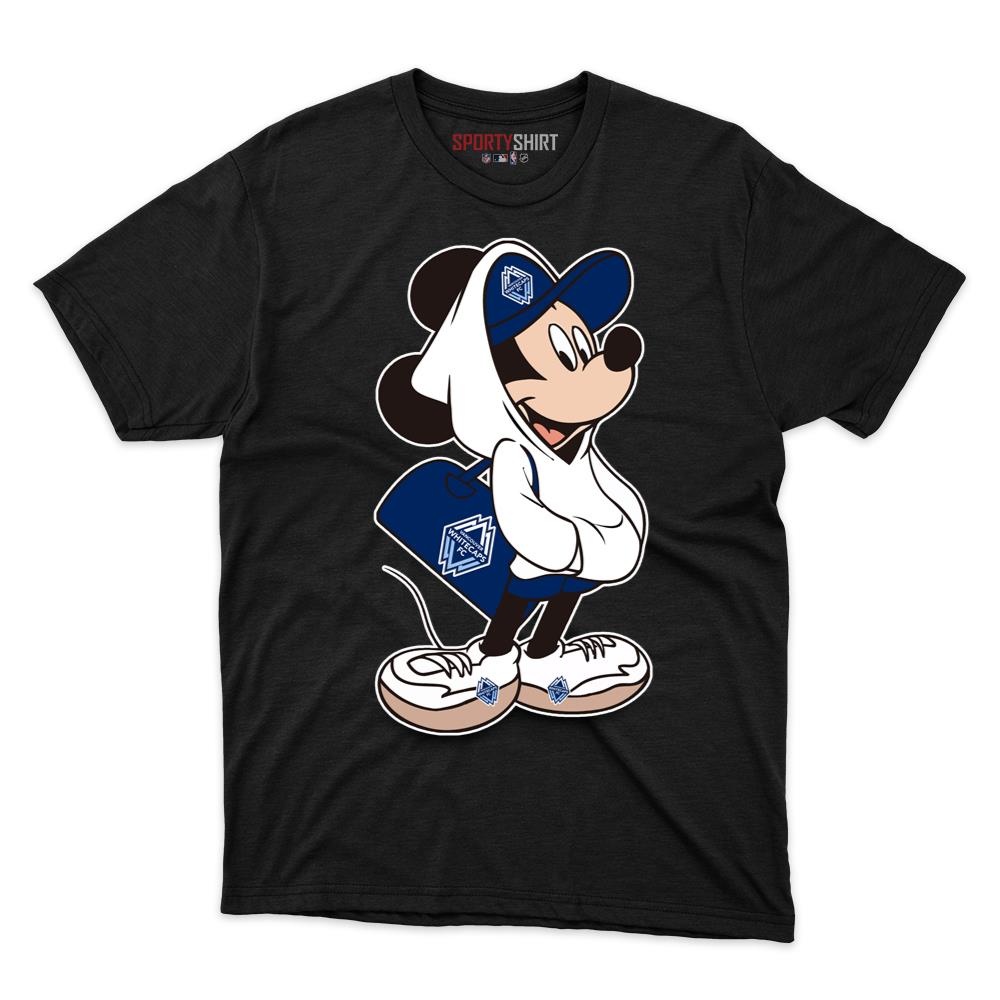 MLS Vancouver Whitecaps FC Mickey Mouse Unisex Cotton Graphic Tee, Disney Cartoon Shirt, Game Day Gift