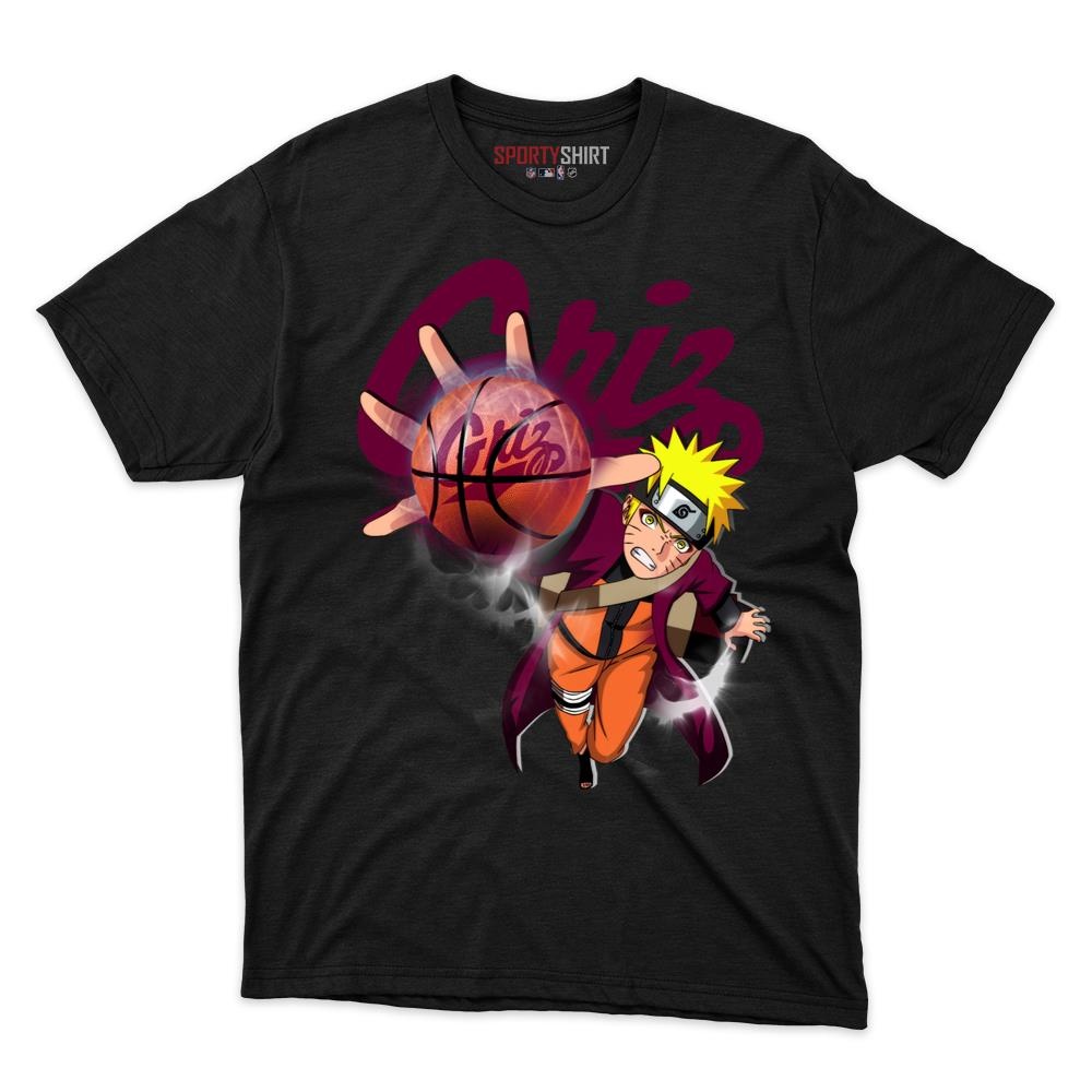 Montana Grizzlies Naruto Uzumaki Unisex Cotton Tee, Anime Ninja Crossover Graphic Shirt, Game Day Fan Gift