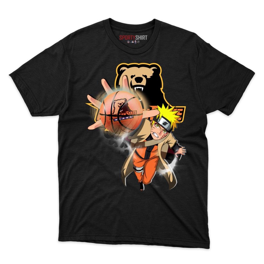 Morgan State Bears Naruto Uzumaki Unisex Cotton Tee, Hidden Leaf Ninja Anime Graphic Shirt, Fan Gift