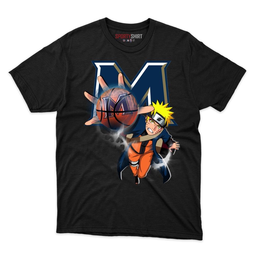 Mount St Mary's Mountaineers Naruto Uzumaki Unisex Cotton Tee, Anime Ninja Crossover Graphic Shirt, Fan Gift