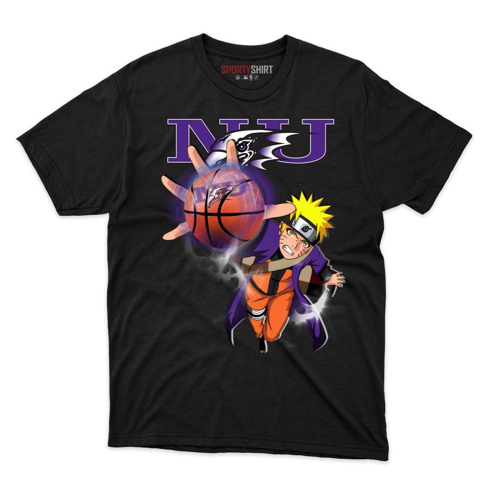 Niagara Purple Eagles Naruto Shinobi Unisex Cotton Graphic Tee, Konoha Ninja Crossover Shirt for Fans