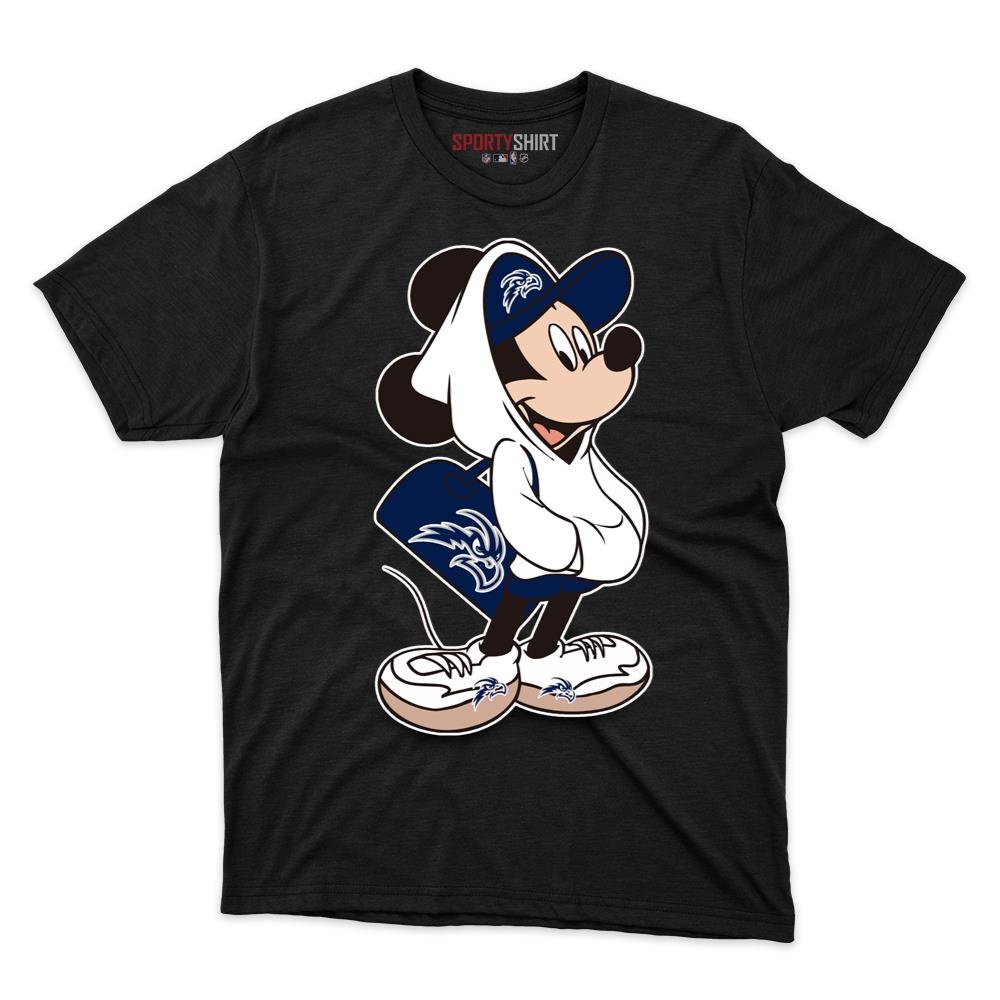 North Florida Ospreys Mickey Mouse Unisex Cotton Graphic Tee, Disney Cartoon Crossover Shirt, Game Day