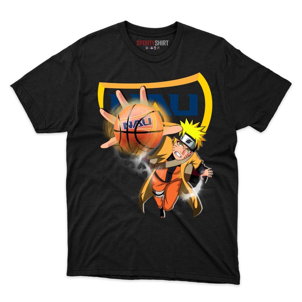 Northern Arizona Lumberjacks Naruto Shinobi Unisex Cotton Graphic Tee, Konoha Ninja Crossover Shirt