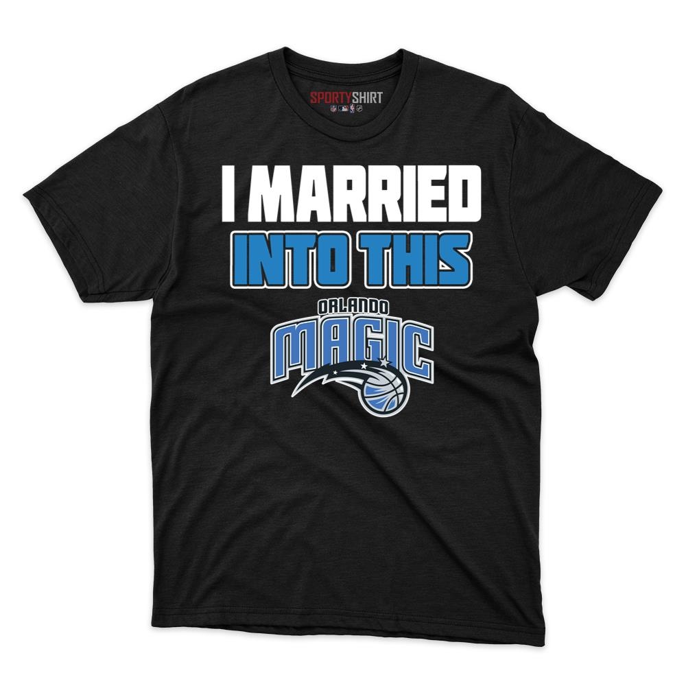 Orlando Magic I Married Into This Unisex Cotton Graphic Tee, Funny Game Day Shirt, Gift for In-Laws
