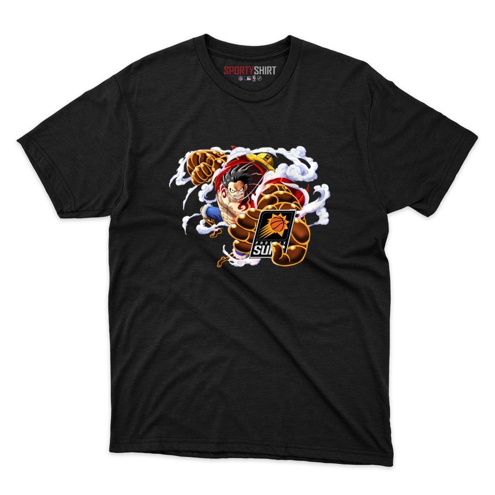 Phoenix Suns Monkey D Luffy Gear Five One Piece Unisex Cotton Tee, Anime Pirate Fan Game Day Shirt