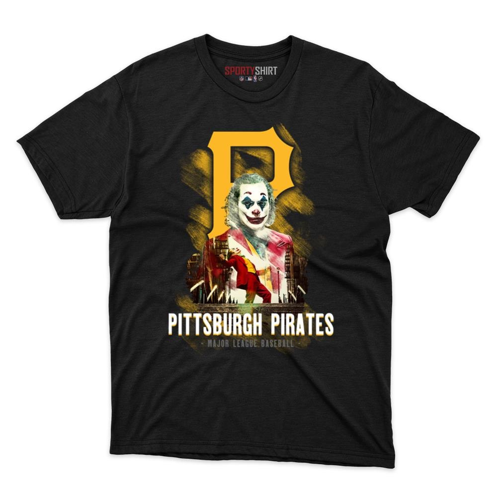 Pittsburgh Pirates Put On A Happy Face Joker Unisex Cotton Tee, Villain Fan Game Day Shirt