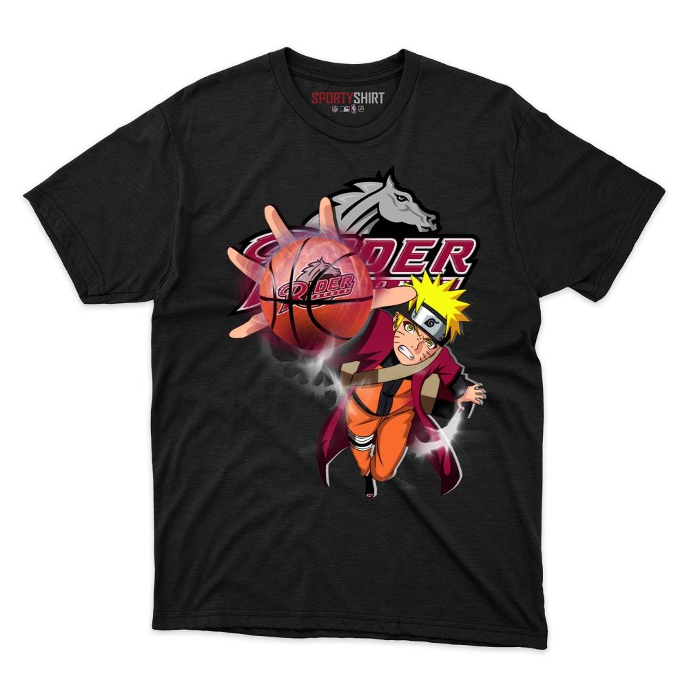 Rider Broncs Naruto Uzumaki Ninja Unisex Shirt, Anime Crossover Cotton Graphic Tee, Game Day Fan Gift
