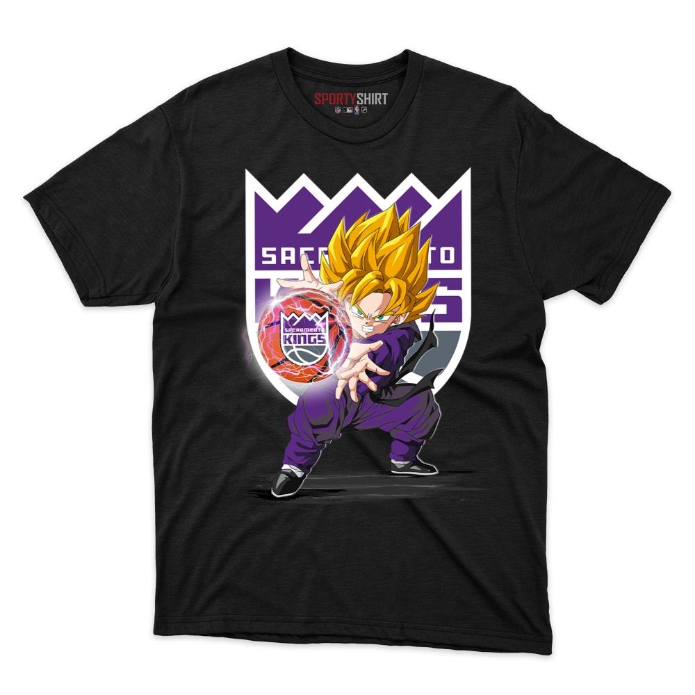 Sacramento Kings Goku Dragon Ball Z Unisex Shirt, Anime Crossover Cotton Graphic Tee, Game Day Fan Gift