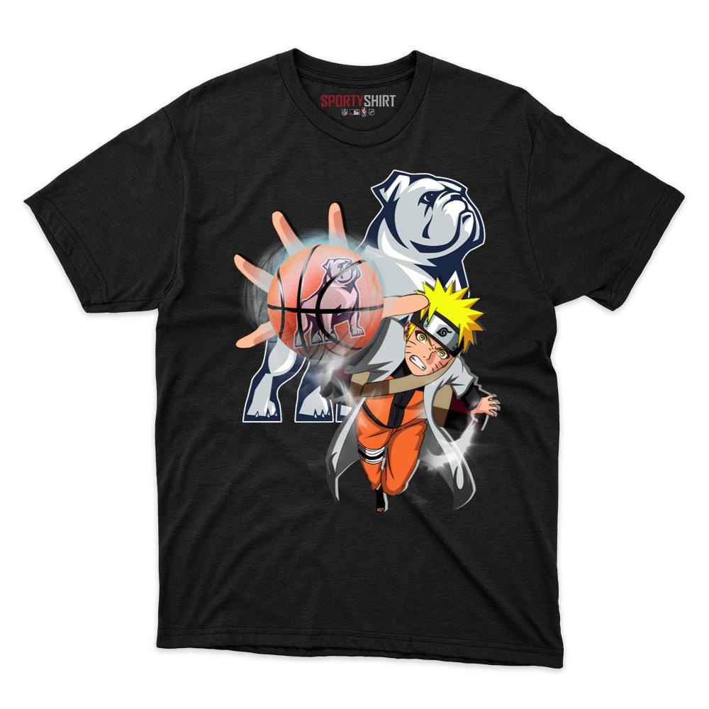 Samford Bulldogs Naruto Uzumaki Ninja Unisex Shirt, Anime Crossover Cotton Graphic Tee, Game Day Fan Gift