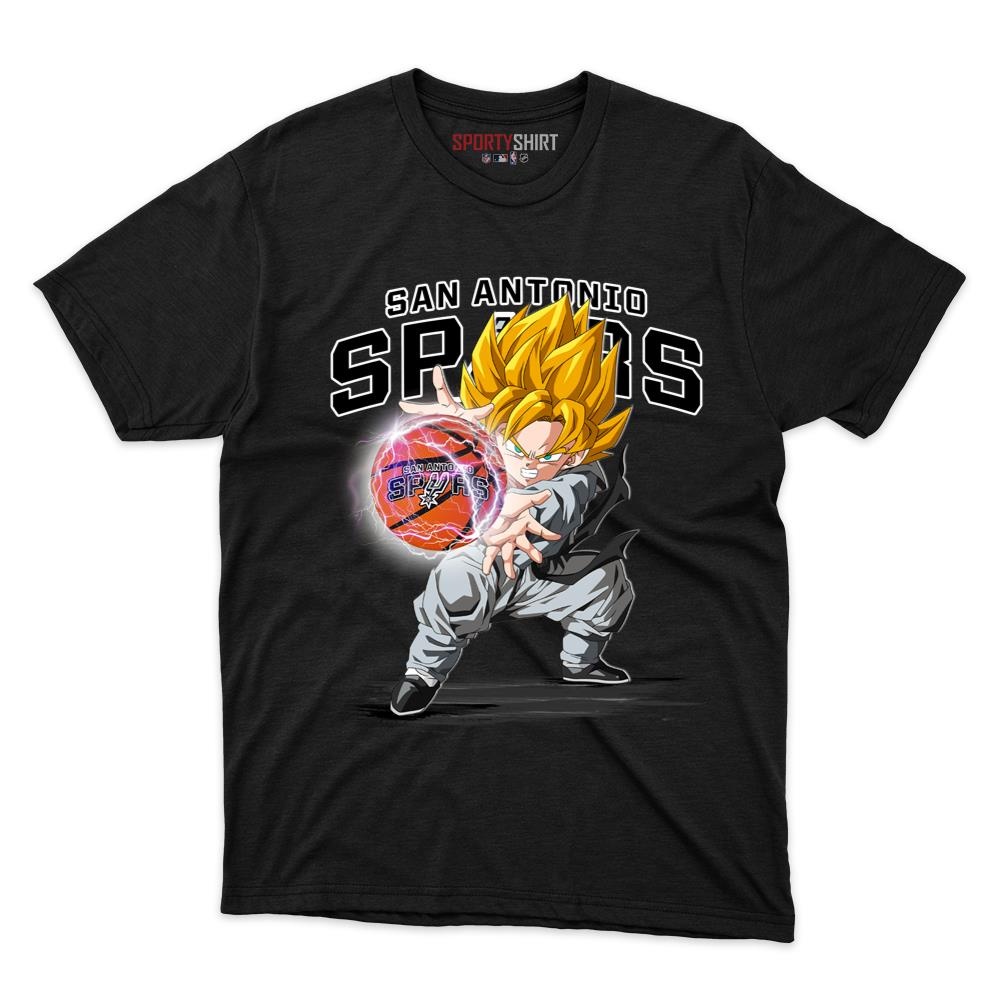 San Antonio Spurs Goku Dragon Ball Z Unisex Shirt, Anime Crossover Cotton Graphic Tee, Game Day Fan Gift